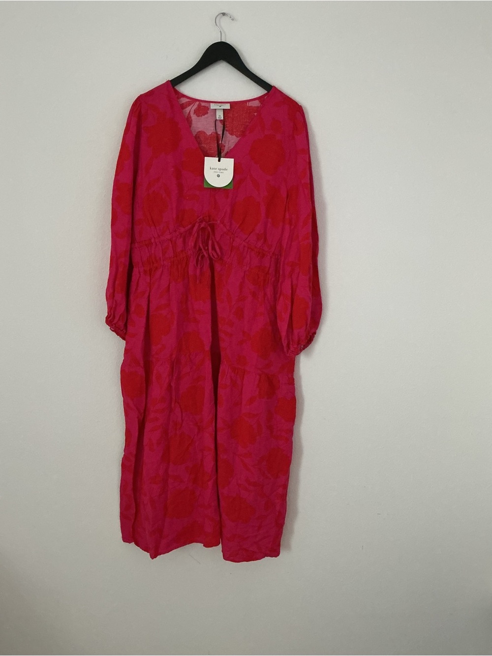 kate spade Hot Pink & Fuchsia Floral Maxi Dress